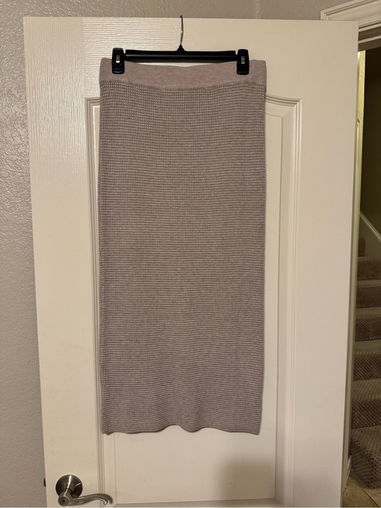 Dresses & Skirts - Knit Midi Pencil Skirt - Taupe